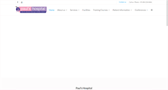 Desktop Screenshot of paulshospital.com