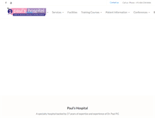 Tablet Screenshot of paulshospital.com